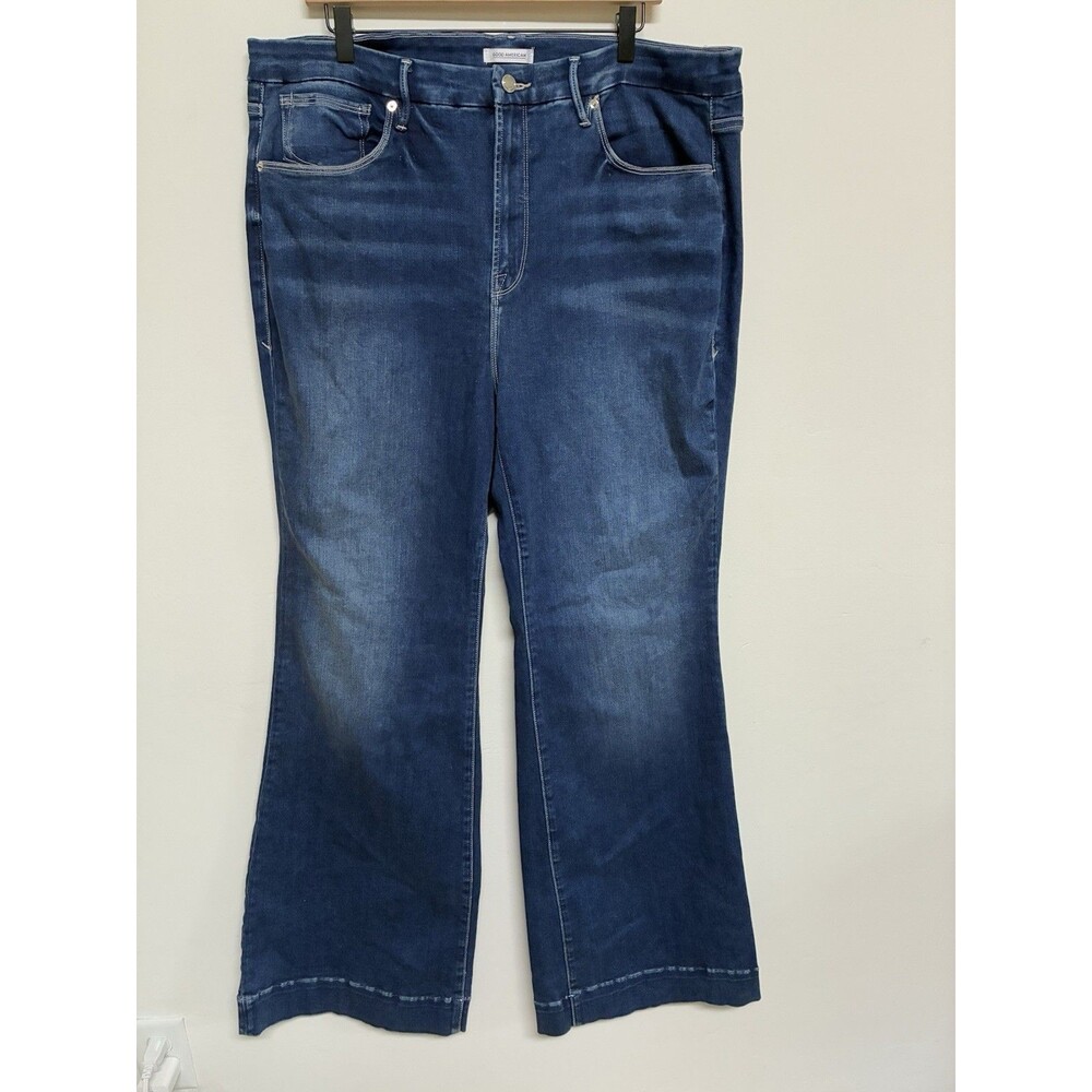 Good American Good Flare Women’s Size 20 Dark Blue - Picture 1 of 9